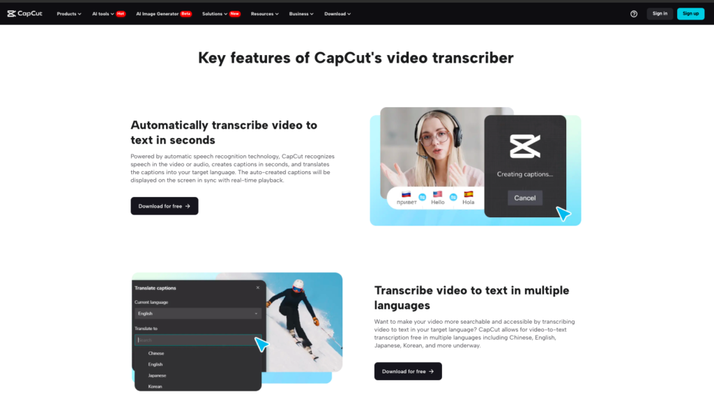 Key Features of CapCut